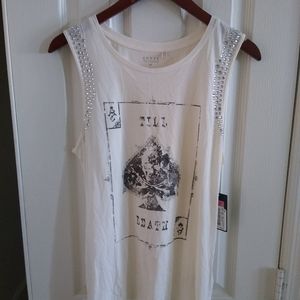Guess skull tank top